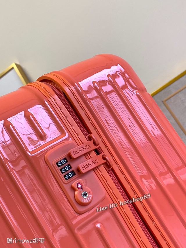 RIMOWA行李箱方胖子四輪拉杆箱 全新色彩系列 型號90043 日默瓦PC拉鏈箱 gdx1198